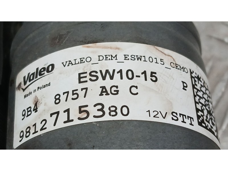 Recambio de motor arranque para citroën c3 iii (sx) 1.2 puretech 82 referencia OEM IAM 9812715380 VALEO ESW1015