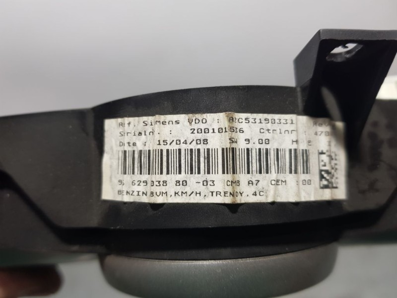 Recambio de cuadro instrumentos para peugeot 207 urban referencia OEM IAM 962903880 A2C53190331 VDO