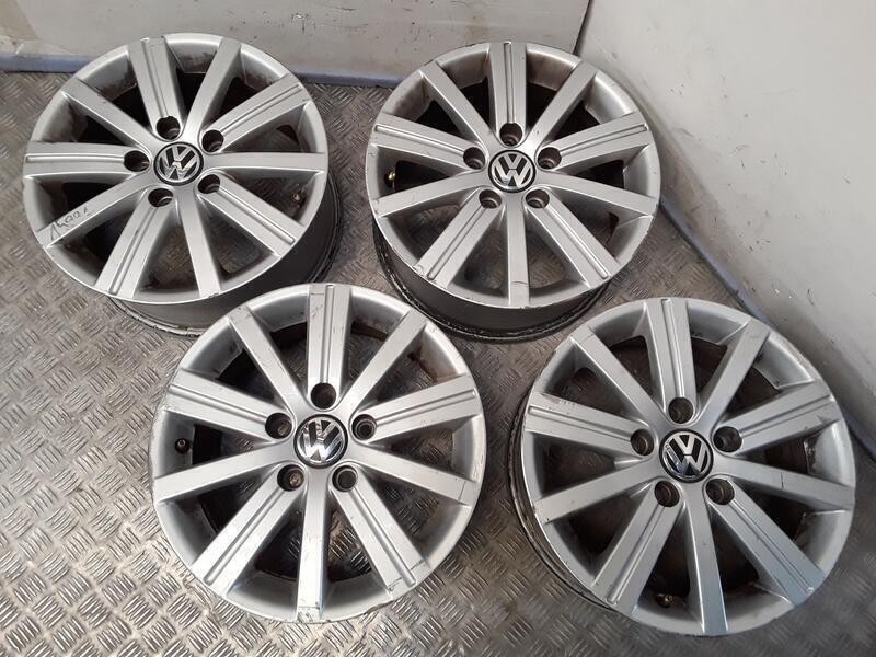 Recambio de juego llantas aluminio para volkswagen golf plus (521) advance referencia OEM IAM 6.5X15 5 TORN ET50 ALUMINIO ROZADA