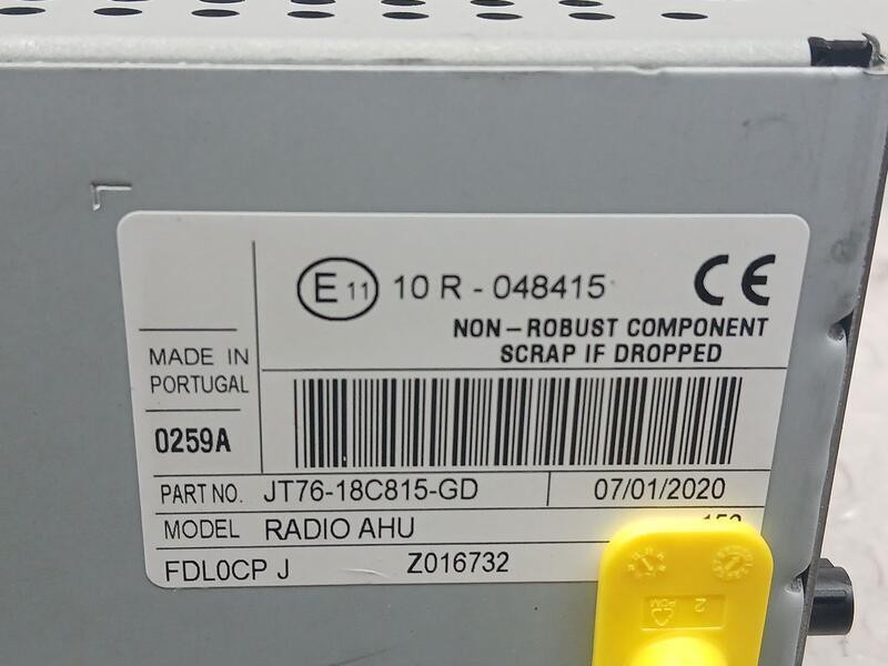 Recambio de sistema audio / radio cd para ford tourneo courier (c4a) trend referencia OEM IAM JT7618C815GD  10R048415