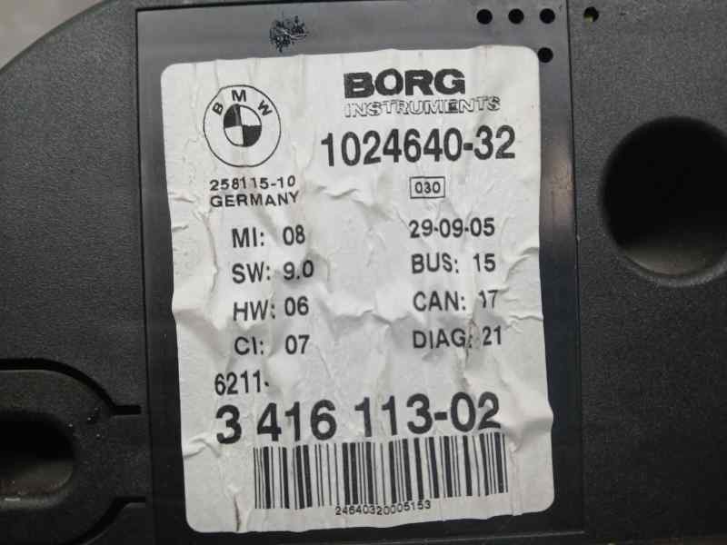 Recambio de cuadro instrumentos para bmw x3 (e83) 2.0d referencia OEM IAM 3416113 102464032 BORG