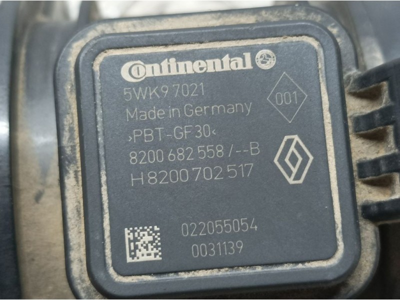Recambio de caudalimetro para renault scenic iii expression referencia OEM IAM 8200682558B 5WK97021 CONTINENTAL