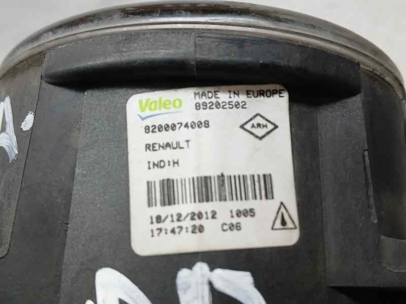 Recambio de faro antiniebla derecho para renault laguna iii dynamique tom tom referencia OEM IAM 8200074008 89202502 VALEO