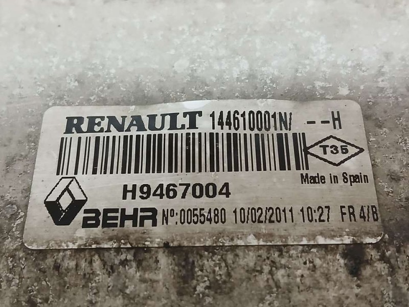 Recambio de intercooler para renault laguna iii authentique referencia OEM IAM 144610001N H9467004 BEHR