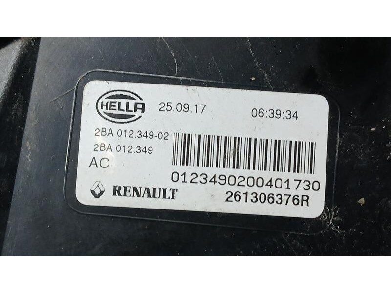 Recambio de piloto delantero derecho para renault megane iv berlina 5p business referencia OEM IAM 261306376R HELLA 2BA01234902
