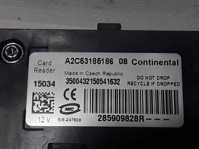 Recambio de clausor de tarjeta para renault scenic iii expression referencia OEM IAM 285909828R A2C5318518608 CONTINENTAL