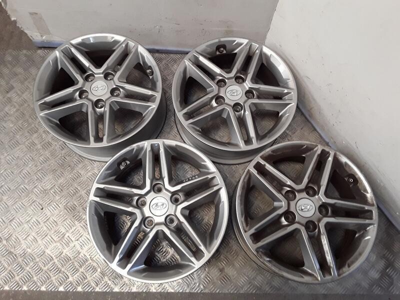 Recambio de juego llantas aluminio para hyundai kona (os, ose, osi) 1.0 t-gdi referencia OEM IAM 6.5X16 5 TORN ET44 ALUMINIO ROZ