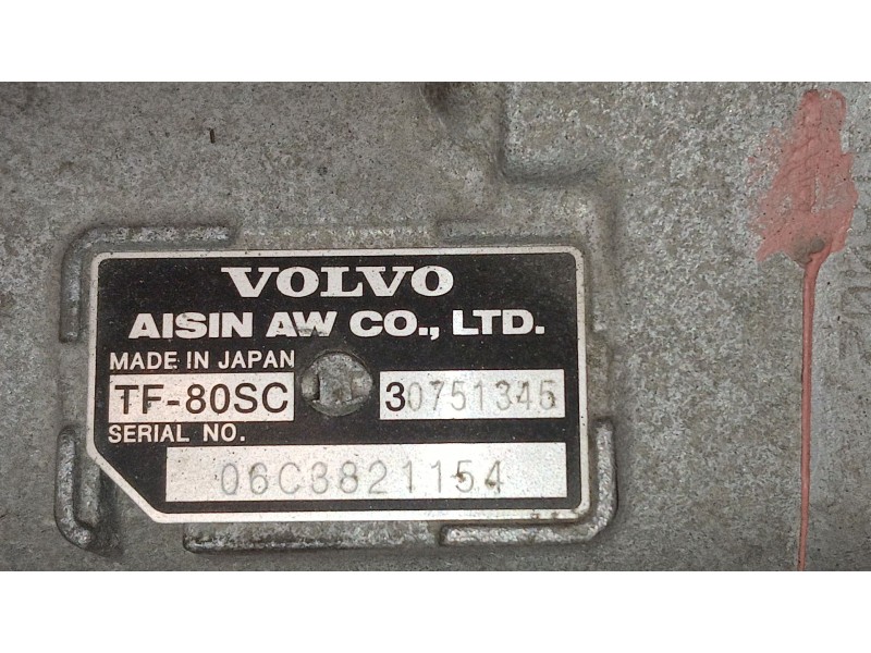 Recambio de caja cambios para volvo s60 berlina 2.4 d momentum referencia OEM IAM TF80SC AUTOMATICA 30751345 36050454