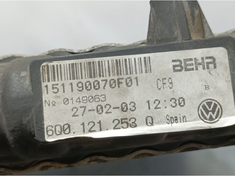 Recambio de radiador agua para seat ibiza (6l1) signo referencia OEM IAM 6Q0121253Q 151190070F01 BEHR