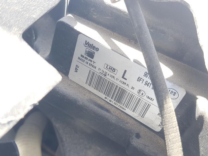 Recambio de faro izquierdo para seat arona (kj7, kjp) 1.0 tsi referencia OEM IAM 6F1941007E  