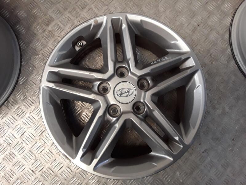 Recambio de juego llantas aluminio para hyundai kona (os, ose, osi) 1.0 t-gdi referencia OEM IAM 6.5X16 5 TORN ET44 ALUMINIO ROZ
