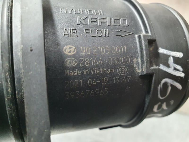 Recambio de caudalimetro para hyundai ioniq klass electro referencia OEM IAM 2816403000 393676965 