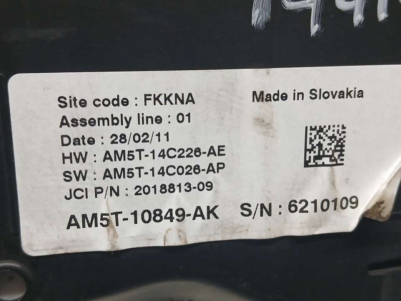 Recambio de cuadro instrumentos para ford c-max titanium referencia OEM IAM AM5T10849AK 201881309 