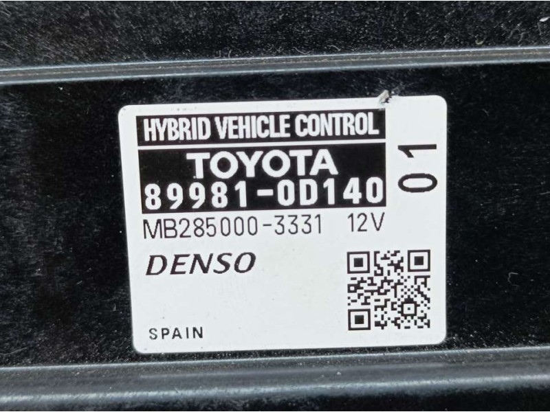 Recambio de modulo electronico para toyota yaris hsd active referencia OEM IAM 899810D140 2850003331 DENSO