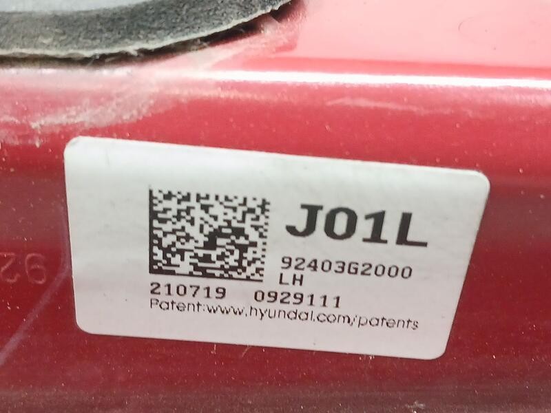 Recambio de piloto trasero izquierdo para hyundai ioniq klass electro referencia OEM IAM 92403G2000  INTERIOR