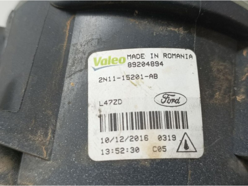 Recambio de faro antiniebla derecho para ford fiesta (ccn) st-line referencia OEM IAM 2N1115201AB 89204894 VALEO