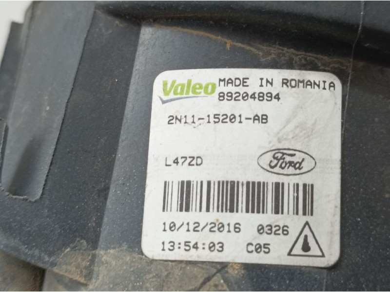 Recambio de faro antiniebla izquierdo para ford fiesta (ccn) st-line referencia OEM IAM 2N1115201AB 89204894 VALEO