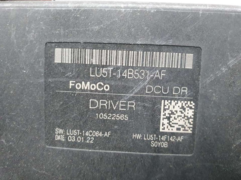 Recambio de modulo electronico para ford puma hybrid titanium referencia OEM IAM LU5T14B531AF 10522565 FOMOCO D.I