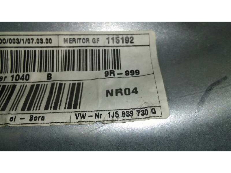 Recambio de elevalunas trasero derecho para volkswagen bora berlina (1j2) highline referencia OEM IAM 1J5839730G 18 PINS 1J49598