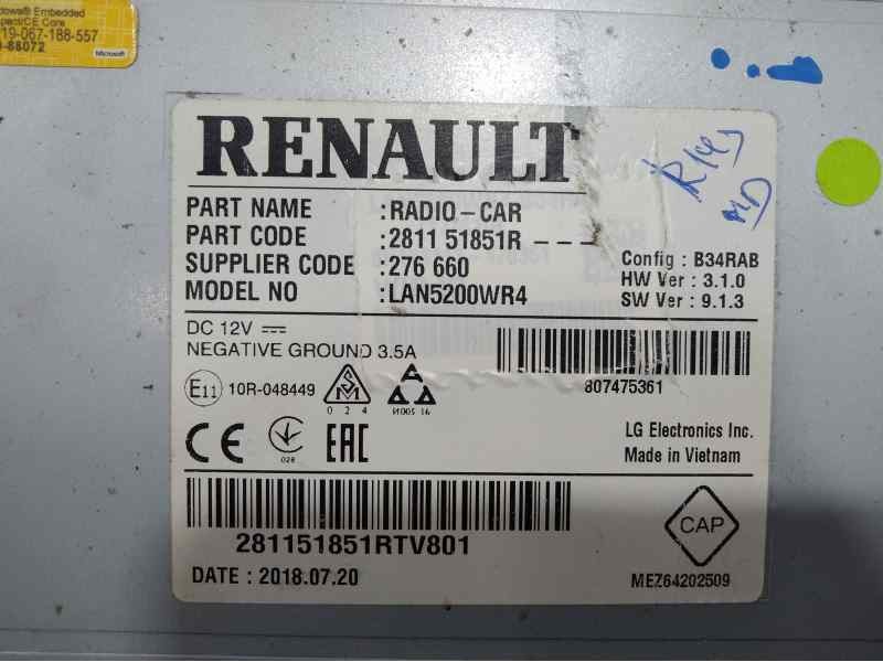 Recambio de sistema navegacion gps para dacia dokker abiance referencia OEM IAM 281151851R 281152324R 