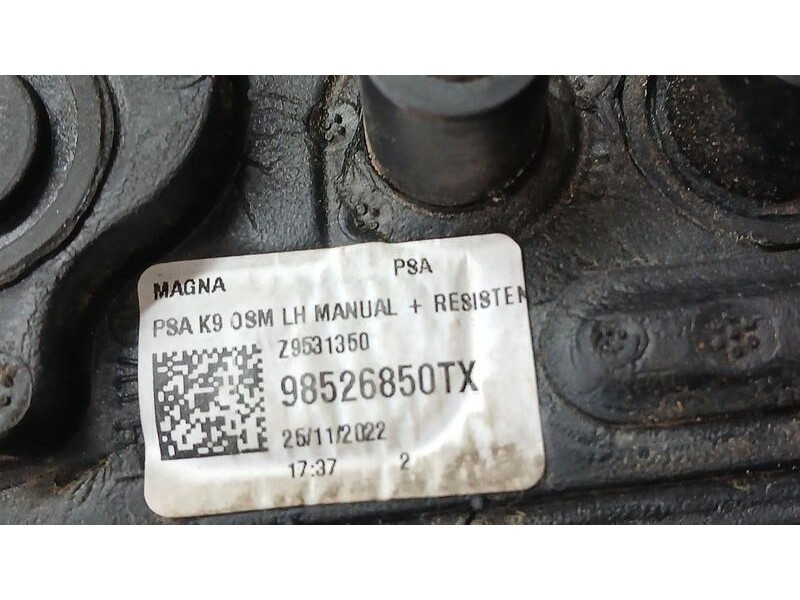 Recambio de retrovisor izquierdo para opel combo furgoneta/monovolumen (k9) 1.5 d referencia OEM IAM 98526850TX ELECTRICO ROZADO