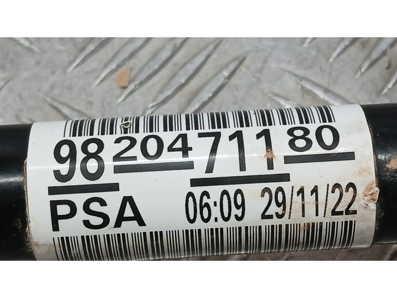 Recambio de transmision delantera derecha para opel combo furgoneta/monovolumen (k9) 1.5 d referencia OEM IAM 9820471180  