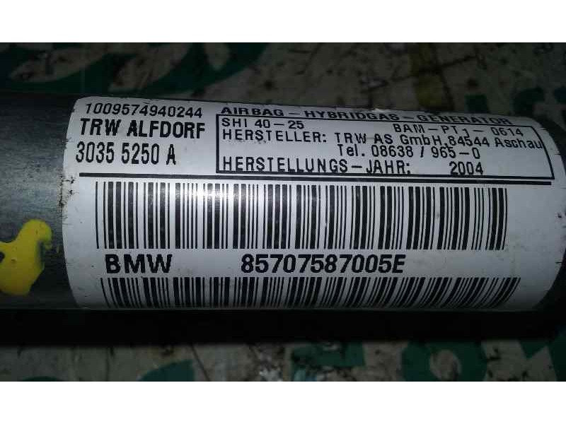 Recambio de airbag cortina delantero derecho para bmw serie 1 berlina (e81/e87) 116i referencia OEM IAM 1009574940244 8570758700