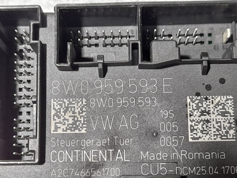 Recambio de centralita cierre para audi a5 sportback (f5a) sport referencia OEM IAM 8W0959593E A2C7466561700 CONTINENTAL