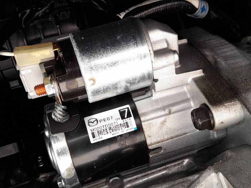 Recambio de motor arranque para mazda cx-30 (dm, dt, ed) skyactiv-g m hybrid referencia OEM IAM PE0718400  