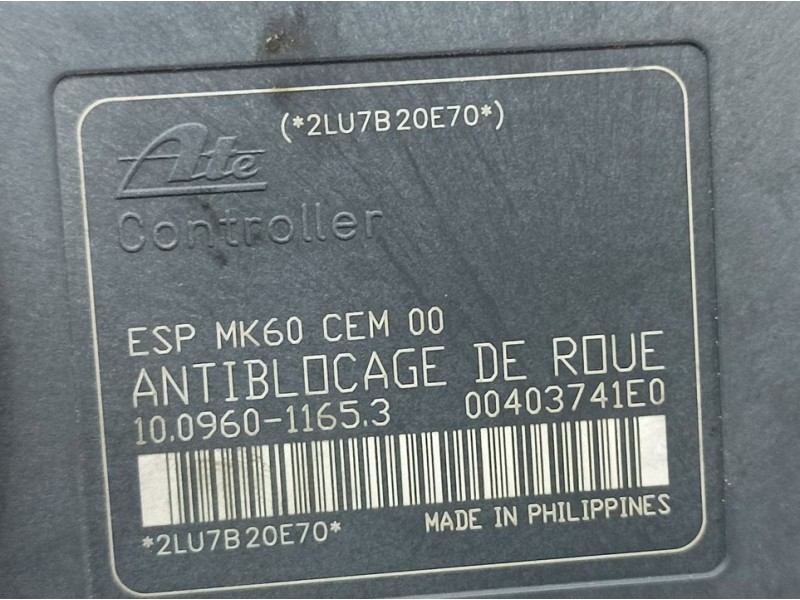 Recambio de abs para citroën c5 berlina attraction referencia OEM IAM 9659770580 10020602334 ATE