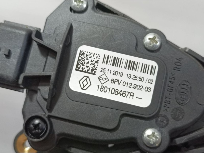 Recambio de potenciometro pedal para renault clio v zen referencia OEM IAM 180108467R 6PV01290503 HELLA