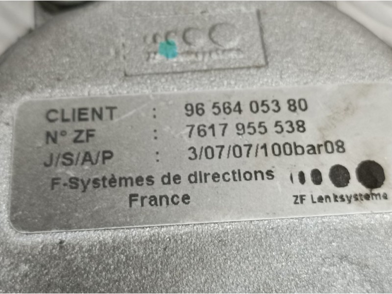 Recambio de bomba direccion para citroën c5 berlina attraction referencia OEM IAM 9656405380 7617955538 ZF