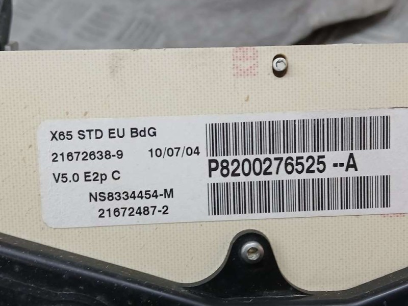 Recambio de cuadro instrumentos para renault clio ii fase ii (b/cb0) authentique referencia OEM IAM 8200276525A NS8334454M 