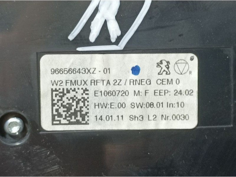 Recambio de mando multifuncion para peugeot 508 allure referencia OEM IAM 96656643XZ  MANDOS CLIMA Y RADIO