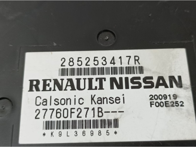 Recambio de modulo electronico para renault clio v zen referencia OEM IAM 285253417R 27760F271B CALSONIC KANSEI