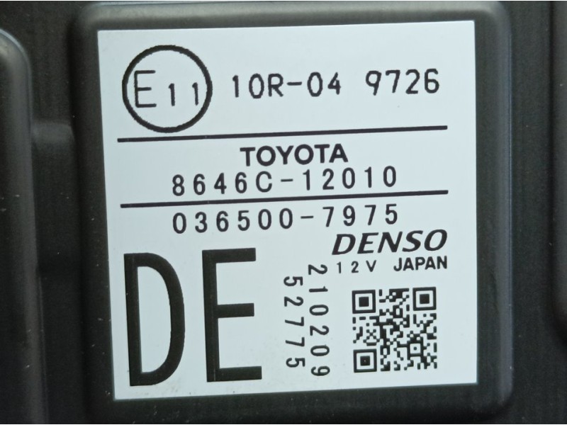 Recambio de camara para toyota corolla (e21) hybrid active referencia OEM IAM 864C12010 0365007975 DENSO