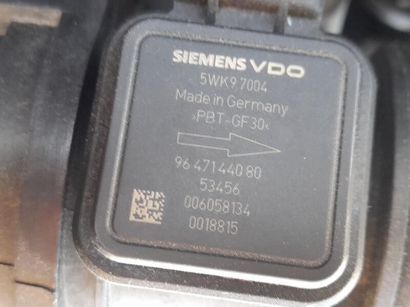 Recambio de caudalimetro para citroën nemo monospace 1.4 hdi referencia OEM IAM 9647144080 SIEMENS 5WK97004 