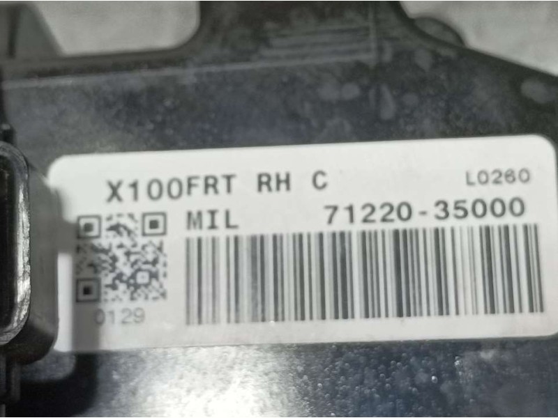 Recambio de cerradura puerta delantera derecha para ssangyong tivoli limited 4x2 referencia OEM IAM 7122035000  ELECTRICA 4 PINS