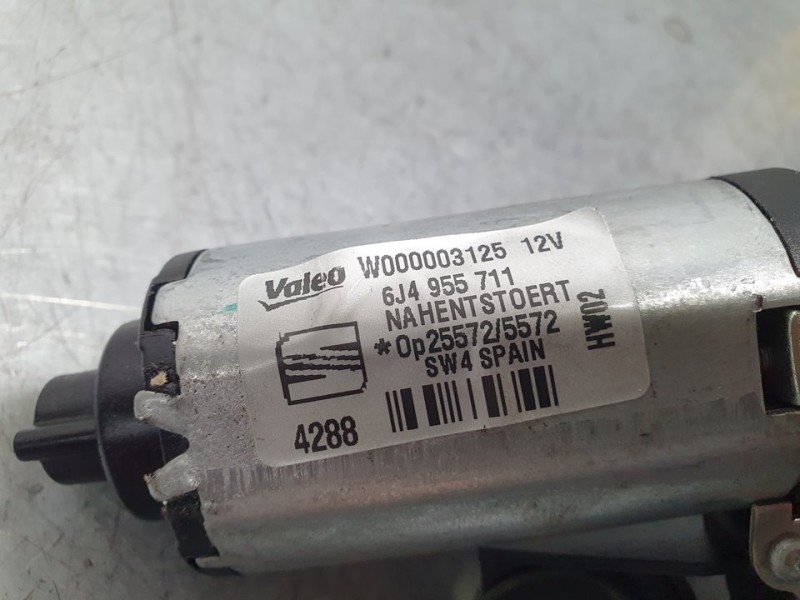 Recambio de motor limpia trasero para seat ibiza (6j5) stylance / style referencia OEM IAM 6J4955711 W000003125 VALEO