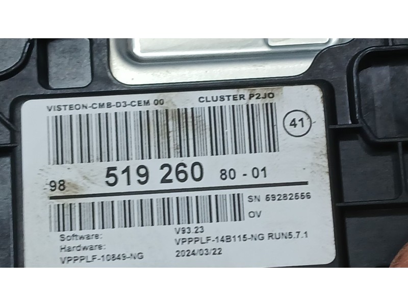 Recambio de cuadro instrumentos para opel corsa f (p2jo) 1.2 (68) referencia OEM IAM 9851926080  69282556