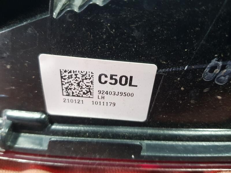 Recambio de piloto trasero izquierdo para hyundai kona klass hybrid 2wd referencia OEM IAM 92401J9000  INTERIOR