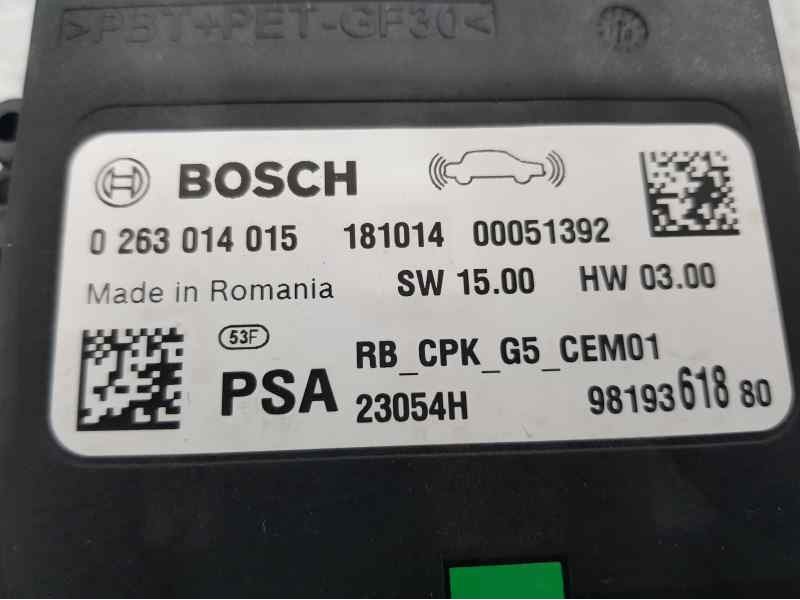 Recambio de modulo electronico para peugeot 208 edition referencia OEM IAM 9819361880 02630140105 BOSCH