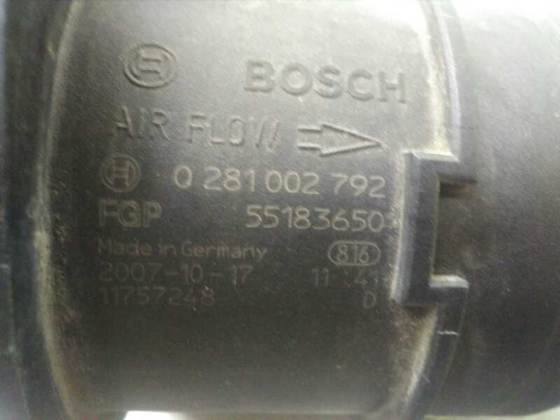Recambio de caudalimetro para fiat linea (110) dynamic referencia OEM IAM 55183650 0281002792 BOSCH