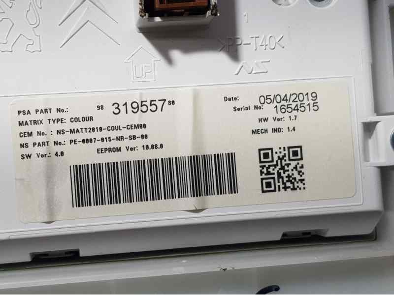 Recambio de cuadro instrumentos para peugeot 2008 (--.2013) signature referencia OEM IAM 983286558000 PE0007015NRSB00 