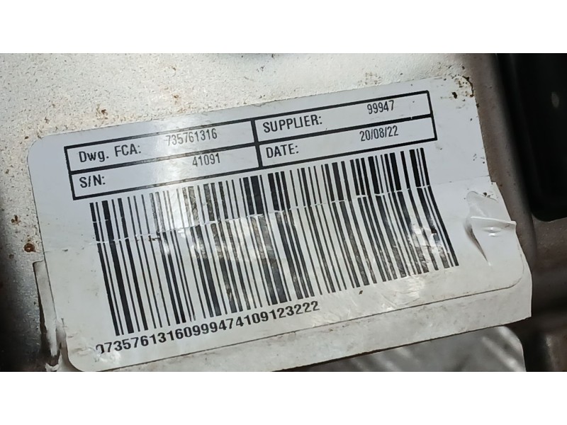 Recambio de columna direccion para fiat 500 (312_) 1.0 mild hybrid (312.ayd1b) referencia OEM IAM 735761316  41091