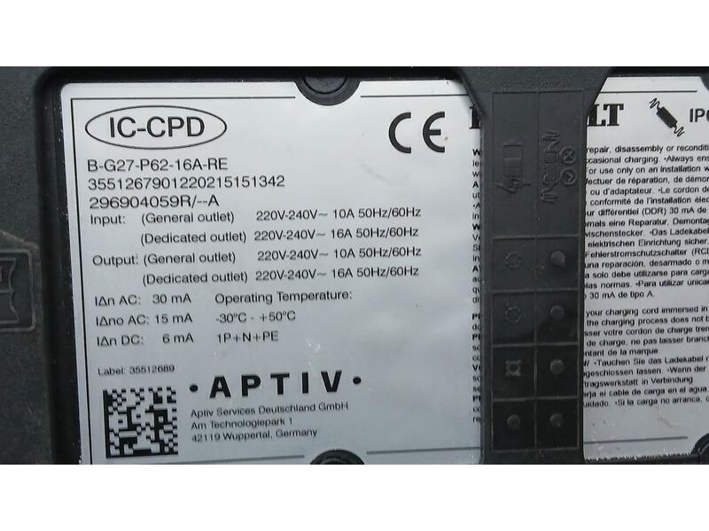 Recambio de cable para renault zoe ze 0 referencia OEM IAM 296904059R CABLE DE CARGA 