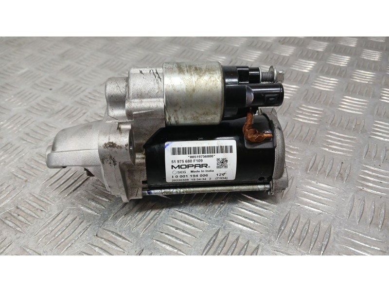 Recambio de motor arranque para fiat 500 (312_) 1.0 mild hybrid (312.ayd1b) referencia OEM IAM 51975680 MOPAR 0001194006