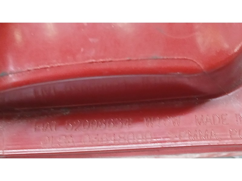 Recambio de piloto trasero derecho paragolpes para fiat 500 (312_) 1.0 mild hybrid (312.ayd1b) referencia OEM IAM 52008634  