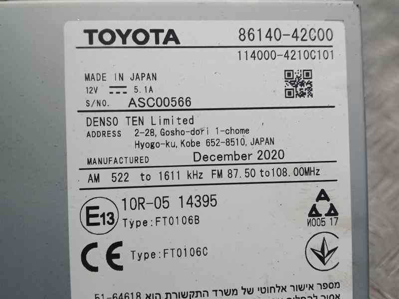 Recambio de sistema navegacion gps para toyota rav4 hybrid 4x2 advance referencia OEM IAM 8614042C00 1140004210C101 