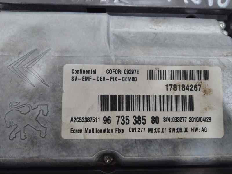 Recambio de cuadro instrumentos para citroën c4 picasso avatar referencia OEM IAM 9673538580  